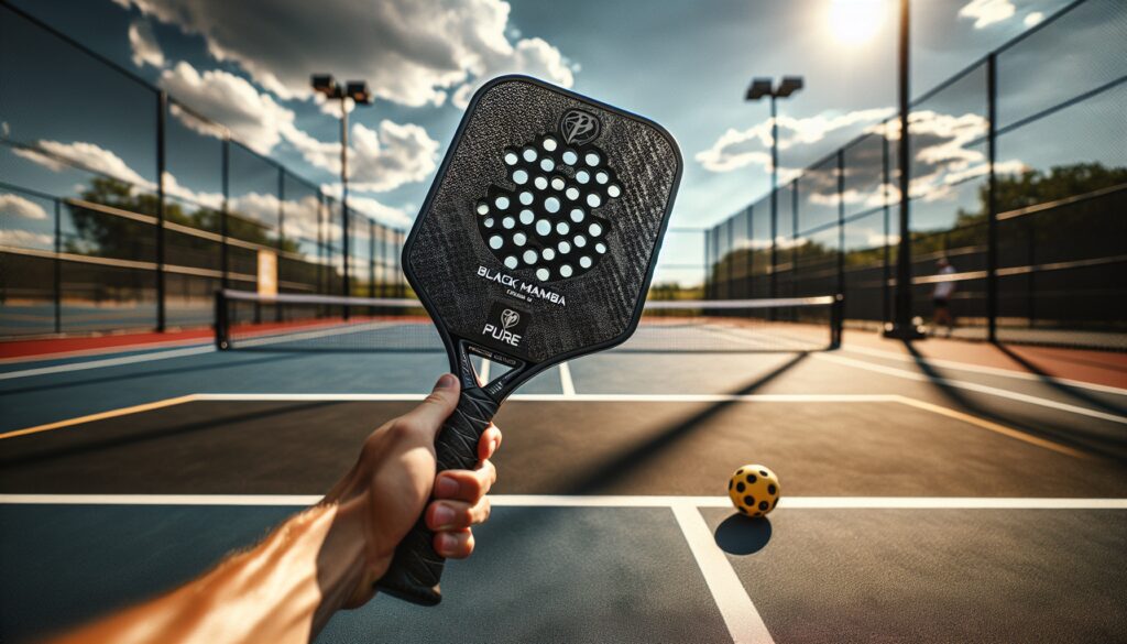 pala de pickleball carbono zcebra black mamba pure